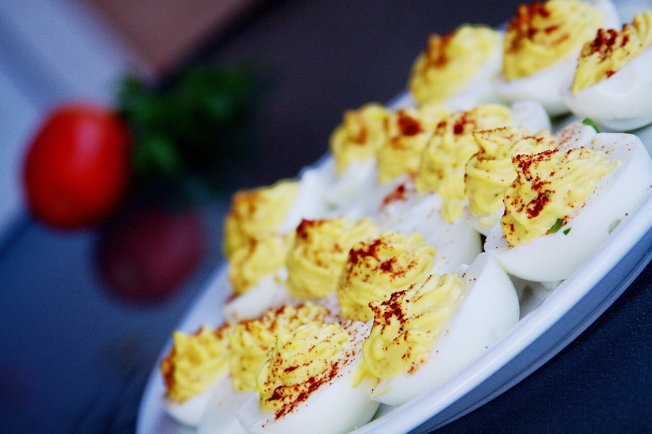 Deviled eggs are a popular retro recipe
