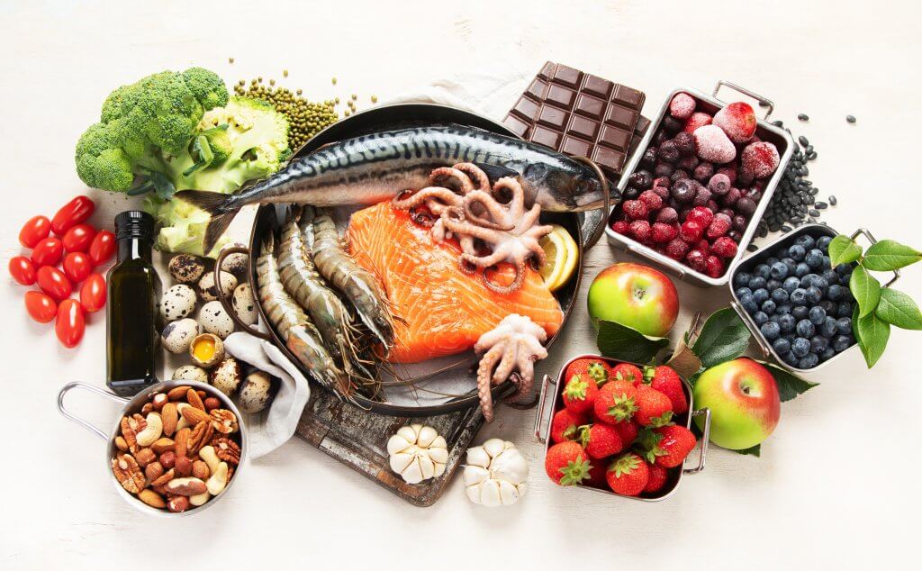 Colorful antioxidant foods